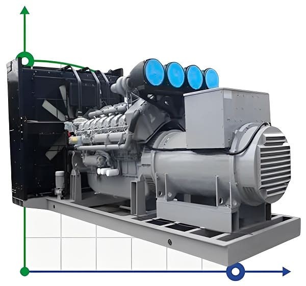Industrial diesel generator XHYP 1800GF with ATS engine Perkins