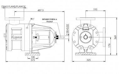 Шестеренчатый насос для перекачки краски Kupar KIP 2 1/2 дюйма, 7-35 м3/час — BTS Engineering