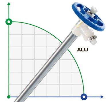 FLUIMAC NETTUNE pompe vide-fûts pièce de pompe (tuyau) avec ALU (arbre AISI 316), 1200 mm, Ø41 mm — BTS Engineering