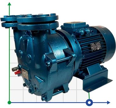 Водокільцевий вакуумний насос ESV 210/80, 145 м3/год, 4,0 кВт, 1450 об/хв — BTS Engineering