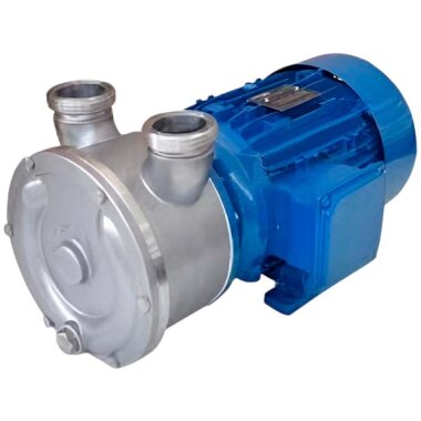 Вихревой насос для вина, пива, сусла LIVERANI EP 60 Inox 2 +BY-PASS, 350 л/мин, TF/M, 4 кВт, 1400 об/мин, 380В, AISI 316, Seal Cer.-Grafite-Viton — BTS Engineering