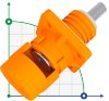 CN12-LSP400A-01-LD, 400A, 1500V CC conector tipo tornillo, naranja фото 1 — BTS Engineering