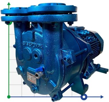 Вакуумний водокільцевий насос ESV 220/90, 195 м3/год, 5,5 кВт, 1450 об/хв — BTS Engineering