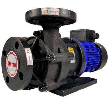 Химический насос с магнитной муфтой QHX-E-440-SSV5V38AFGABS, CFRETFE, 240L/min, 12.3m, 380V — BTS Engineering