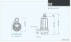 Дренажный погружной насос Dreno BIC 50-2/150 T/G с двухканальным рабочим колесом фото 4 — BTS Engineering