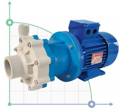 Pompa do chemii odśrodkowa ze sprzęgłem magnetycznym CM MAG-P4 PP 3,4 m3 / h (56,6 l / min); 7 m głowy — BTS Engineering