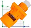 CN12-LSP400A-01-LM, 400 A, 1500 V DC, Bolzenanschluss mit Mutter, orange фото 1 — BTS Engineering