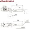 Pompe pour le dosage de colle et applications industrielles ATLAS DOS 11.2-01-0.25 HP-3.40-1400-63-A-EPDM фото 2 — BTS Engineering