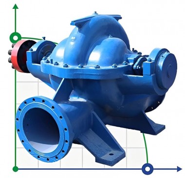 Pompe à boîtier divisé à double aspiration 1D630-90b, 1000, sans moteur — BTS Engineering
