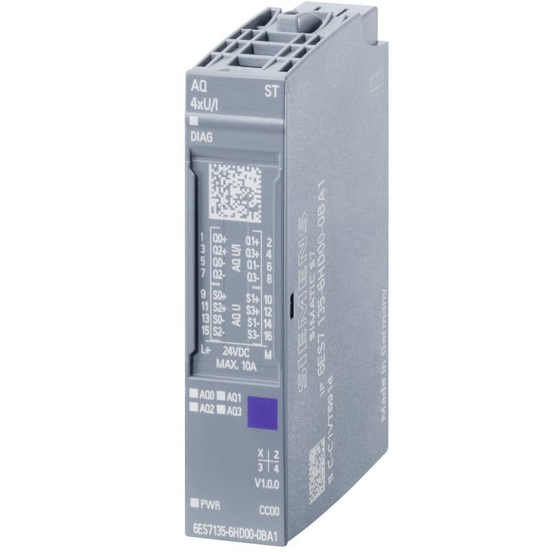 6ES7135-6HD00-0BA1, SIMATIC ET 200SP, Module de sortie analogique фото 1 — BTS Engineering
