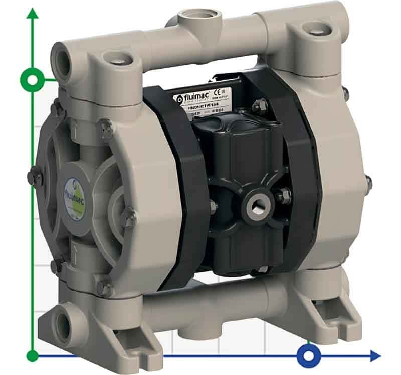 Bomba neumática de membrana PHOENIX P60 PP HYTREL, 65 l/min para lodos de caolín фото 1 — BTS Engineering