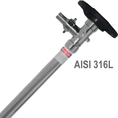 SS316L+1000mm Pumpenteil (Rohr) für eine Fasspumpe &mdash; BTS Engineering