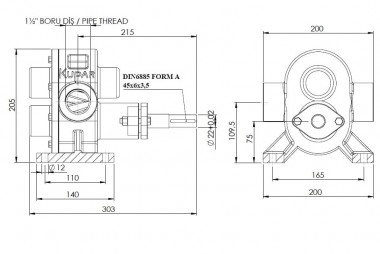Шестеренчатый насос для варенья Kupar KHP 1 1/2 дюйма, 4-11,5 м3/час — BTS Engineering