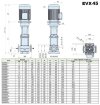 Многоступенчатый насос EVX 45/8-2a, 30 кВт, 65 м3/ч, 187м, 380V/T, AISI 304 (EBARA EVM) фото 3 — BTS Engineering