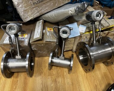 DN200 Dosificación de vapor de proceso, caudalímetro vortex de acero inoxid. LUGB-D PN16 RF brida DIN, 2,84-28,4 t/h, <1,6 MPa, <250°C, 4-20mA, ExdIIBT6 — BTS Engineering