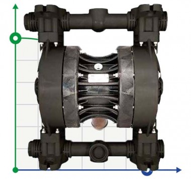 Pompe pneumatique à membrane BOXER 522 PVDF IB522FCMTTFT-- — BTS Engineering