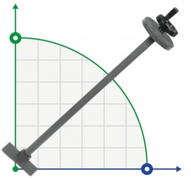 Mieszalnik ręczny do odczynników chemicznych AQUA AG-MAN-PVC-70, ADAGMP07 — BTS Engineering