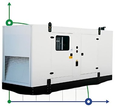 Przemysłowy generator diesla XHYP-240GF z ATS, silnik Perkins 300kVA, 240kW, 380V/50HZ typ zamknięty — BTS Engineering