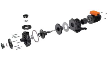 Химический PTFE насос MP-HX-542 CFRETFE, 450L/min, 24,4m, 380V-TOSHIBA — BTS Engineering