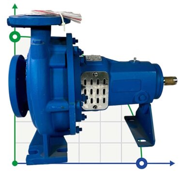 BTKF 32-160, 2,2 kW, imp.180mm Einstufige konsolen Pumpe  (3000) — BTS Engineering