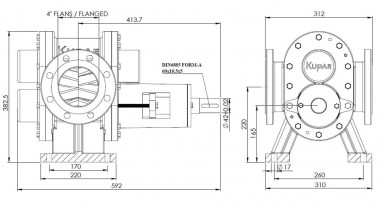 Шестеренчатый насос для джема Kupar KHP 4 дюйма, 7,5-75 м3/час — BTS Engineering