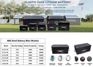 Akumulator CL-12.8V 200Ah, LiFePO4, LFP ABS Obudowa podłogowa stojąca z Bluetooth i wyświetlaczem — BTS Engineering