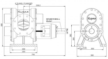 Шестеренчатый насос для мазута Kupar KHP 6 дюймов, 25-100 м3/ч — BTS Engineering