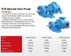 Bomba de engranajes internos VCB-100, 1100 l/min, 520 rpm фото 3 — BTS Engineering