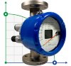 DN25 Edelstahl Durchflussmesser Rotameter KLZZ PN16 (flüssige Alkoholmischung C2H5OH 96%), 250-2500 l/h, 4-20mA, Ex фото 1 — BTS Engineering