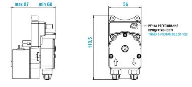 Pompa perystaltyczna F-T 0101 24Vdc SANTOPRENE — BTS Engineering