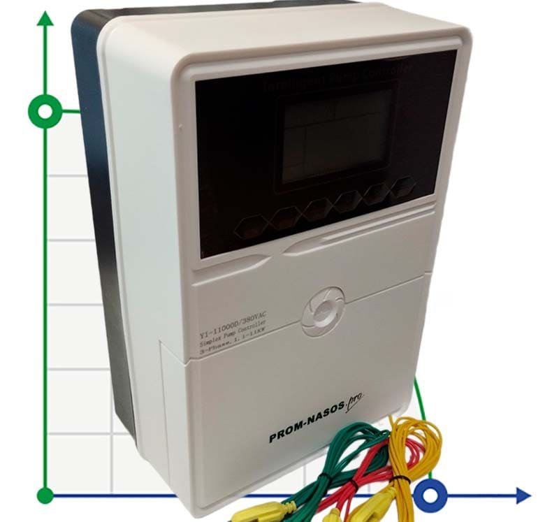Contrôleur de pompe Y1-11000D, plastique ABS, triphasé 380V-415V, 1,1-11kW фото 1 — BTS Engineering