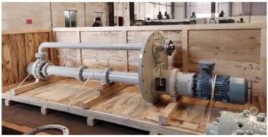 VS4-Z150-200 halbdurchlässige chemische Pumpe, 3M mit 110kW Siemens-Motor — BTS Engineering