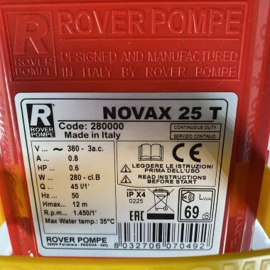 Bomba para alimentos NOVAX 25 T — BTS Engineering