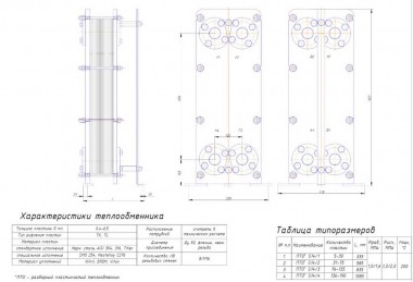Płytowy wymiennik ciepła S14-41 (trzy sekcje dla trzech środowisk) — BTS Engineering