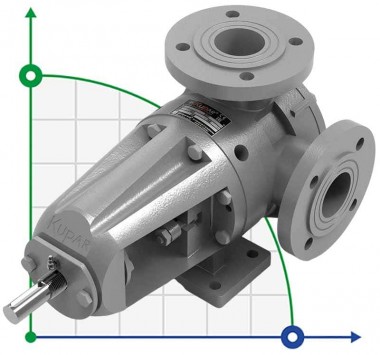 Шестеренчатый насос Kupar KIPK 2 дюйма-C, AISI 316, 1,5-7,5 м3/ч нержавейка — BTS Engineering