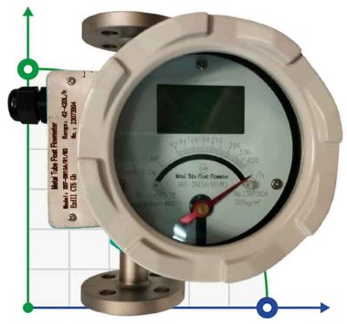 DN15 Caudalímetro de acero inoxidable rotámetro LZ PN40 (alcohol 96%), 42...420 l/h, 4-20mA, Ex — BTS Engineering