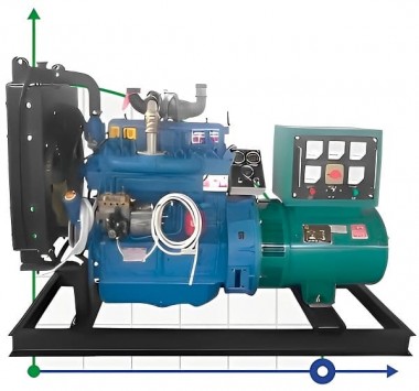 Промышленный дизельный генератор XHY-R40GF с ATS, двигатель Ricardo 50kVA, 40kW, 380V/50HZ открытого типа — BTS Engineering