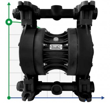 RUBY 051V-P-TVT-T Pneumatische Membranpumpe — BTS Engineering