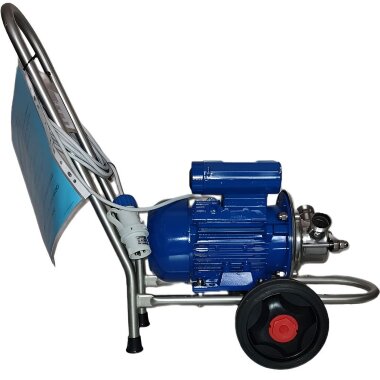 Насос для йогурту, шоколаду, вершкового масла AD30.1/01/TR 1,5kW, 220V імпеллерний на візку — BTS Engineering