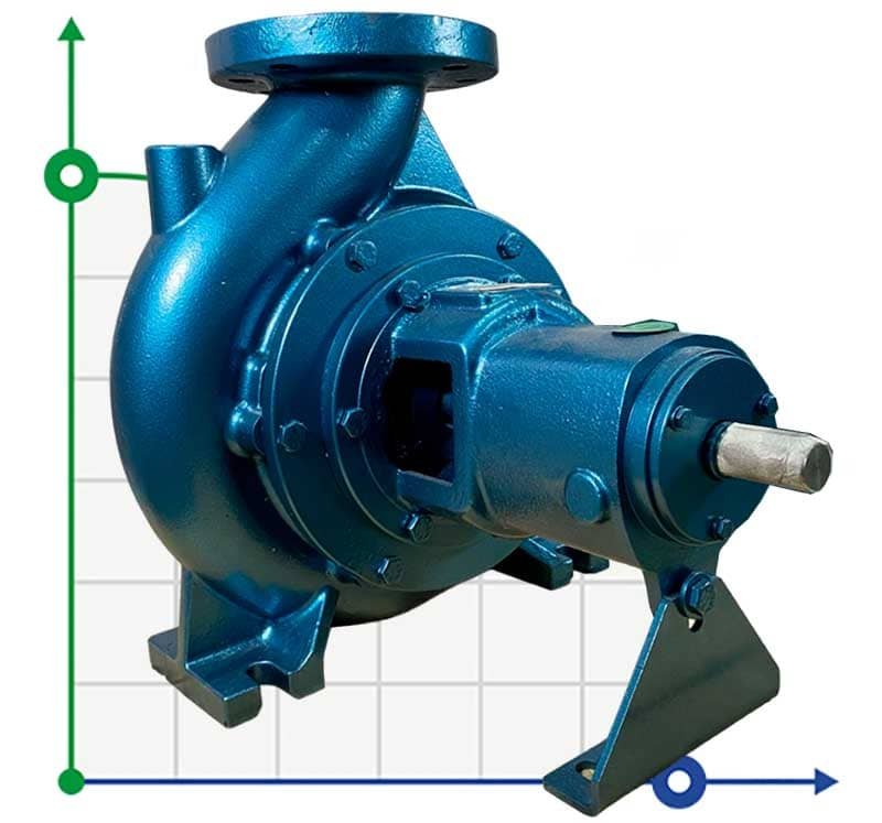 Einstufige Freischwingerpumpe ENP 100-200, 255/53, 55 kW, 2900 U/min ohne Motor фото 1 — BTS Engineering
