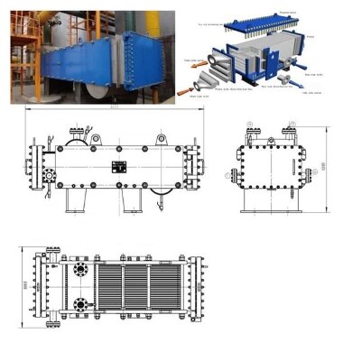 Składany szerokokanałowy przeciwprądowy wymiennik ciepła TRSHP 35-10/1,5 — BTS Engineering