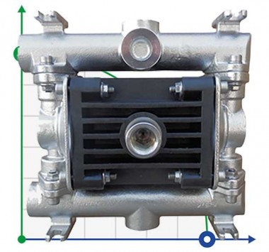 RUBY 010S-P-NTSS-T Pneumatische Membranpumpe — BTS Engineering