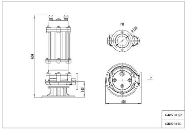 Pompe submersible pour eaux usées 65WQ25-18-3/2 pour le pompage des eaux souterraines — BTS Engineering