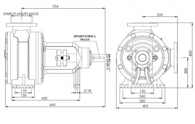 Шестеренчатый насос Kupar KIP 3 дюйма-C, AISI 316, 12-60 м3/ч нержавейка — BTS Engineering
