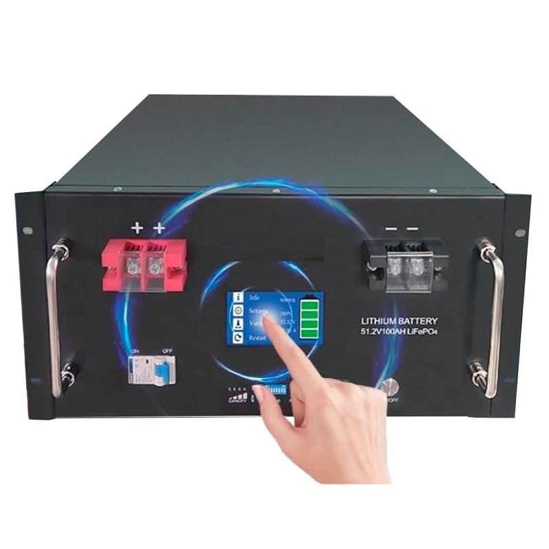 Akumulator CLR-51.2V 200Ah, LiFePO4, LFP z ekranem dotykowym, montaż w stelażu фото 1 — BTS Engineering