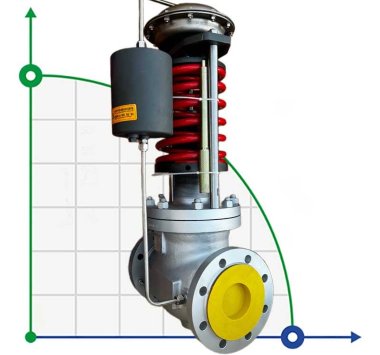 Zawór redukcyjny DN100, korpus WCB, wlot ciśnienia 5 bar, wylot 3 bar, para, 1300 kg/h — BTS Engineering