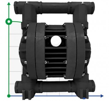RUBY 025S-P-TST-T Pneumatische Membranpumpe — BTS Engineering