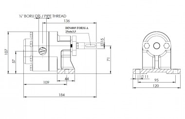 Шестеренчатый насос Kupar KHP 1/2 дюйма-C, AISI 316, 0,19-0,5 м3/ч нержавеющий — BTS Engineering