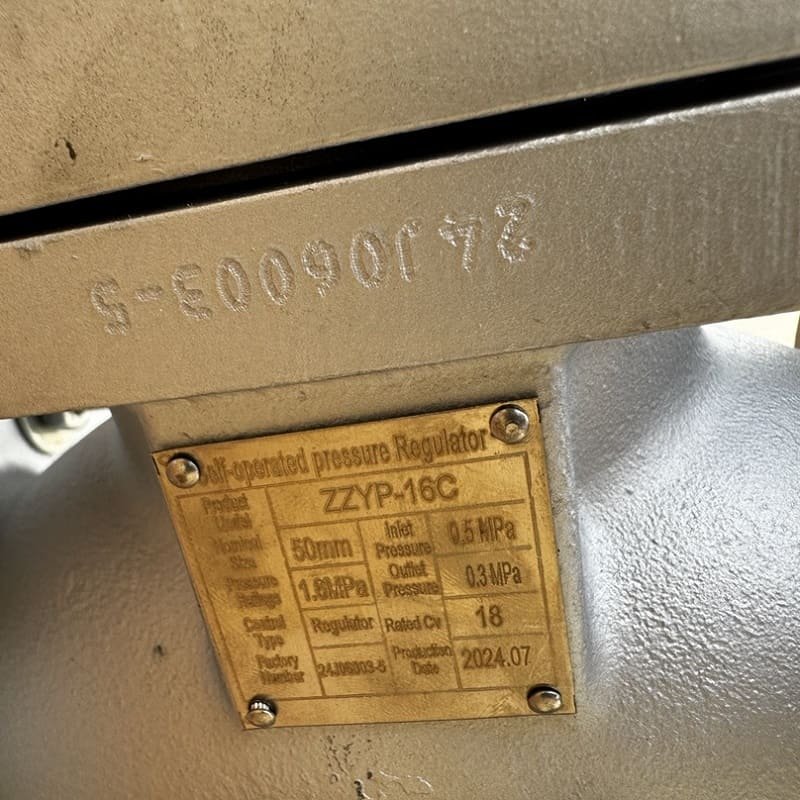 Pressure reducing valve DN50, WCB body, pressure inlet 5 bar outlet 3 ...