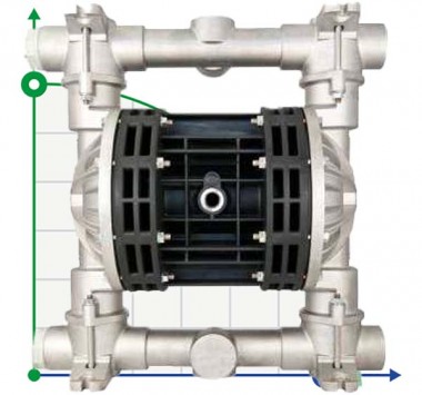 Пневматичний мембранний насос BOXER 251 ALU B250-AL-HTAIV — BTS Engineering